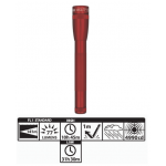 Maglite 2AA MiniMag LED Flashlight, SP2203H, Red