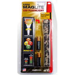 Maglite 2AA MiniMag LED Flashlight, SP22MRH, DM Camo