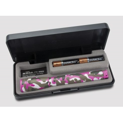 Maglite 2AA MiniMag LED Gift Box, SP22RZ7, Pink Camo