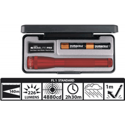 Maglite 2AA MiniMag Pro LED Gift Box, SP2P037, Red