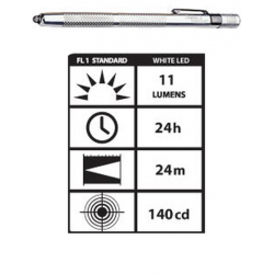 Streamlight Stylus3 Pen Light White LED, 65012, Silver