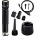 Maglite Mag-Tac Rechargeable LED Flashlight, TRM1RE4, Black, Plain Bezel