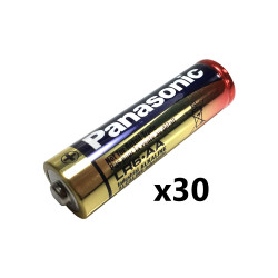 Panasonic AA Industrial Alkaline 1.5V Battery, Bulk, 30/Box, PAN-AA-30