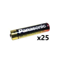 Panasonic AAA Industrial Alkaline 1.5V Battery, Bulk, 25/Box, PAN-AAA-25