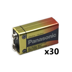 Panasonic 9V Industrial Alkaline Battery, 30/Box, PAN-9V-30