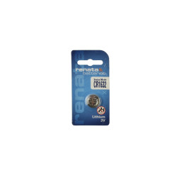 Renata CR1632, 3v Lithium Coin Cell Battery, 1/card, CR1632SC