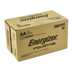 Energizer Industrial AA Alkaline Battery, 144/Case