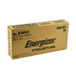 Energizer Industrial C Alkaline Battery, 72/Case